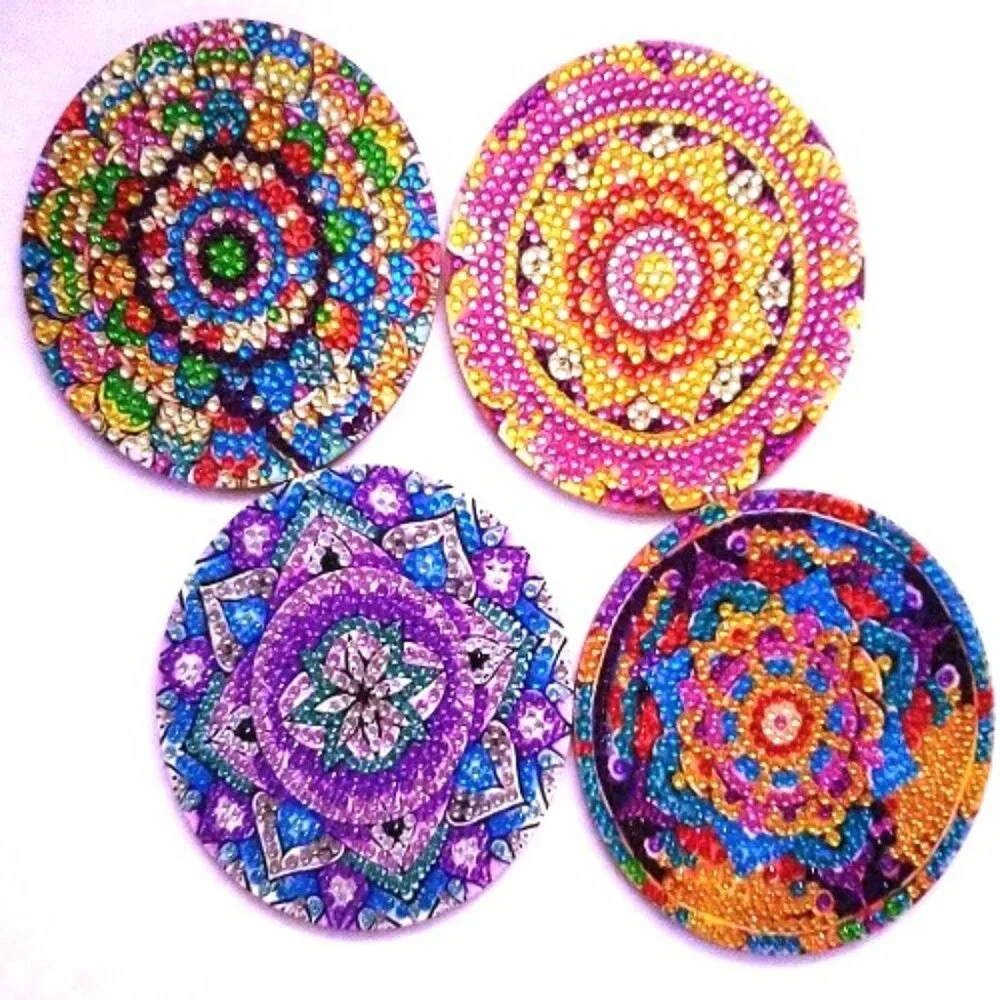 Rhinestone Mandala Coasters - Picture 3 of 5
